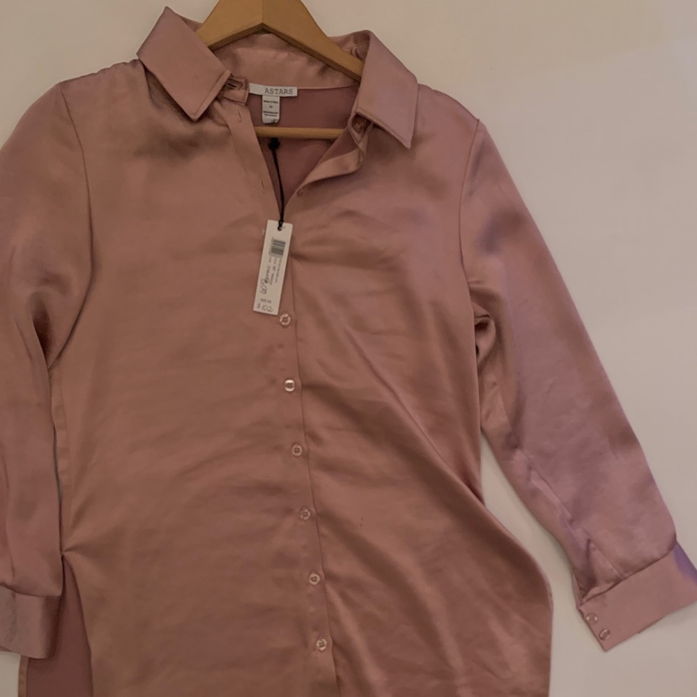 Tunic satin blouse